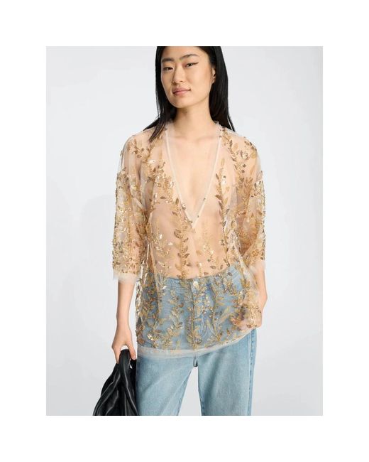 Blouses Munthe de color Natural