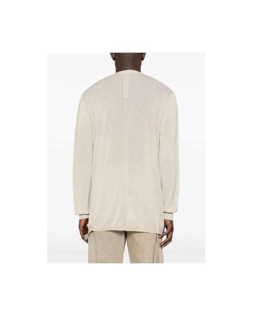 Rick Owens Natural Round-Neck Knitwear for men