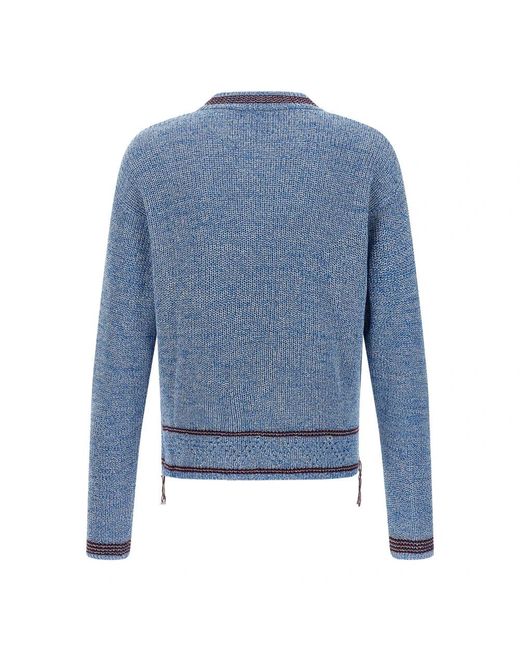 Marni Blue Round-Neck Knitwear for men