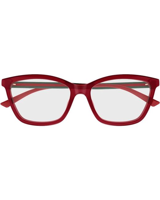 Gucci Accessoires ,Rood ,Gg 1989O Optisch Montuur in het Red