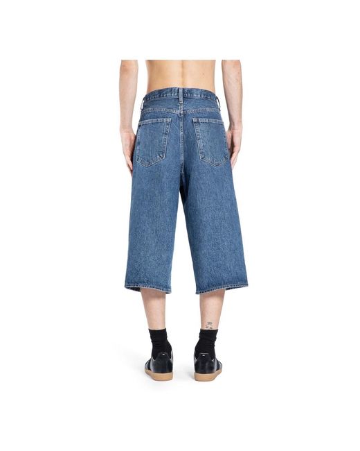 Agolde Blue Denim Shorts for men