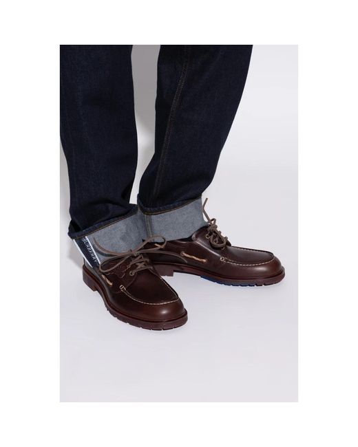 Burberry Brown Sailor Shoes for men