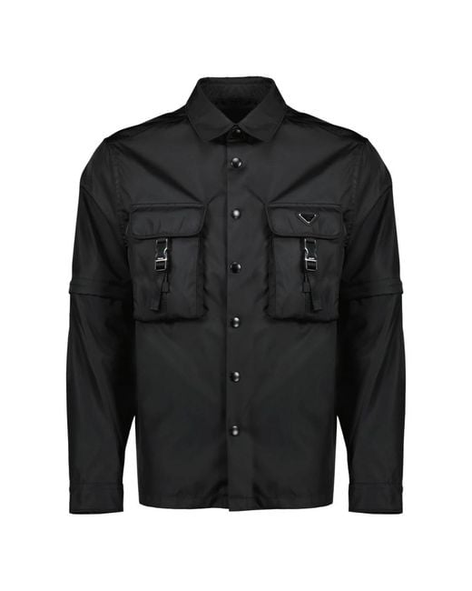 Prada Black Light Jackets for men