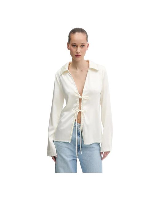 Desigual Overhemden ,Polyester Eris Blouse in het White