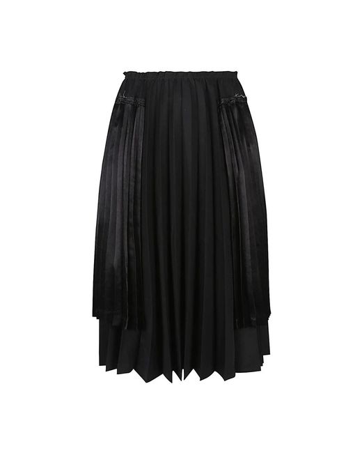 Midi Skirts Comme des Garçons de color Black