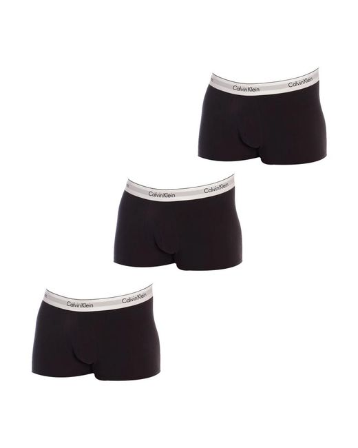 Calvin Klein Pack De 3 Boxer Trunk in het Black voor heren