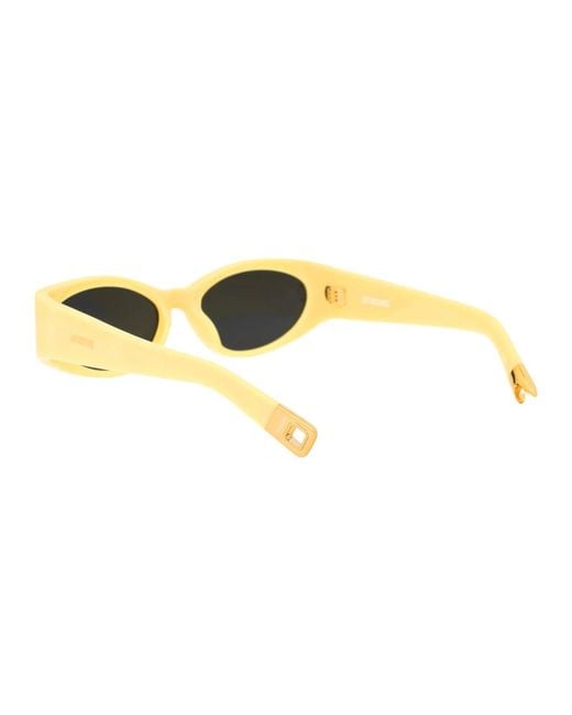 Jacquemus Yellow Ovale sonnenbrille für stilvollen sonnenschutz