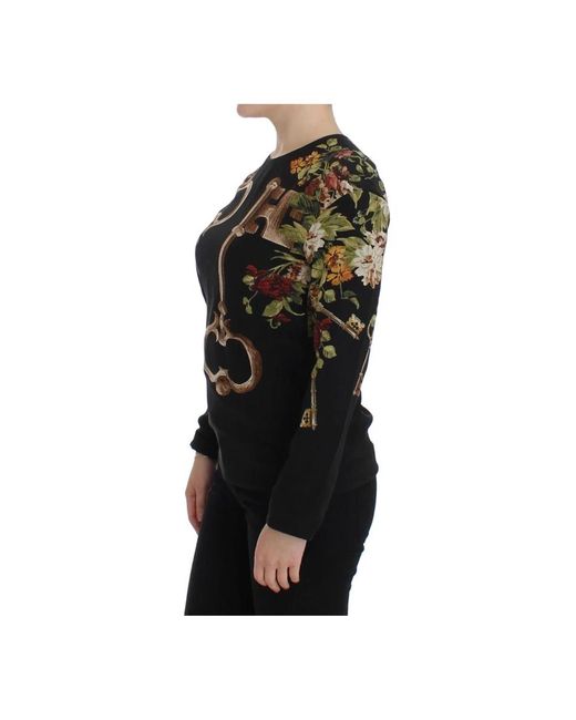 Dolce & Gabbana Black Long Sleeve T-Shirts