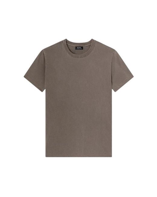 A.P.C. Gray T-Shirts for men