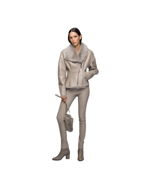 Faux Fur & Shearling Jackets di V.sp in Gray