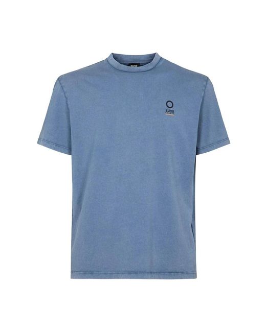 Suns Paolo Old Dye T-Shirt in Blue für Herren
