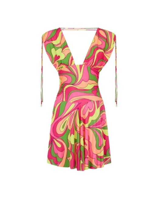 ME FUI Pink Short Dresses