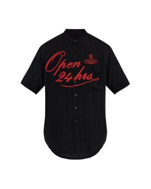 Vivienne Westwood Black Short Sleeve Shirts for men