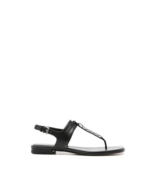 Michael Kors Black Flat Sandals