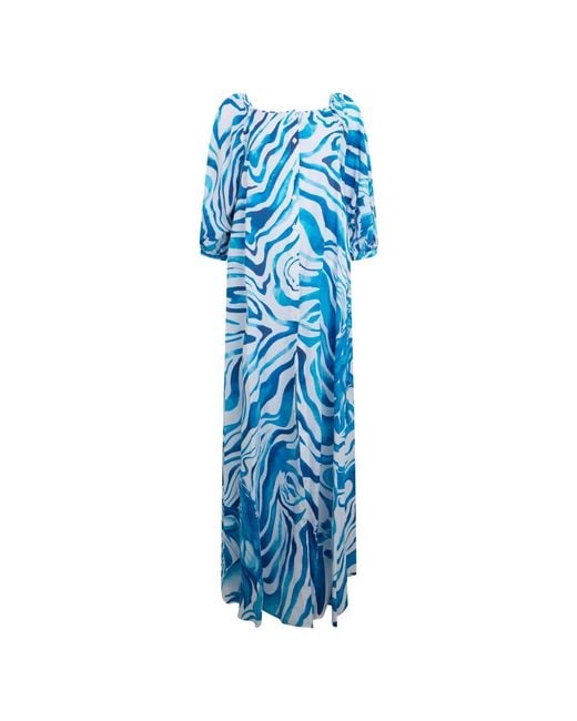 Alberta Ferretti Blue Maxi Dresses