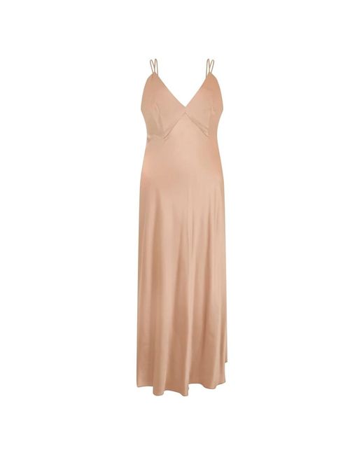 Maxi Dresses Alberta Ferretti de color Natural
