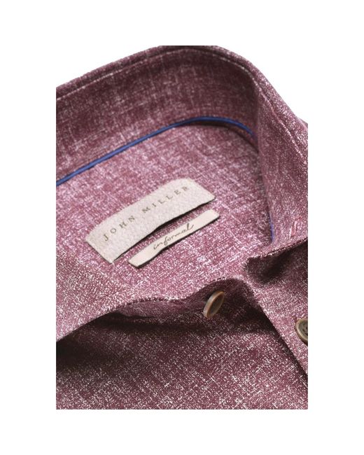 John Miller Purple Casual Shirts for men