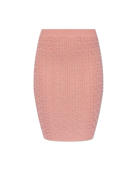 Skirts > midi skirts Balmain en coloris Pink