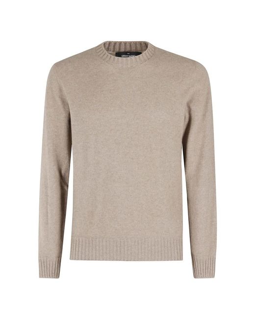 Gran Sasso Truien & Vesten ,Bruin ,Round-Neck Truien in het Gray voor heren