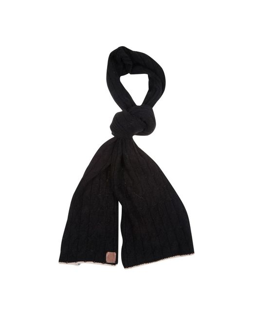 Eleventy Black Winter Scarves for men