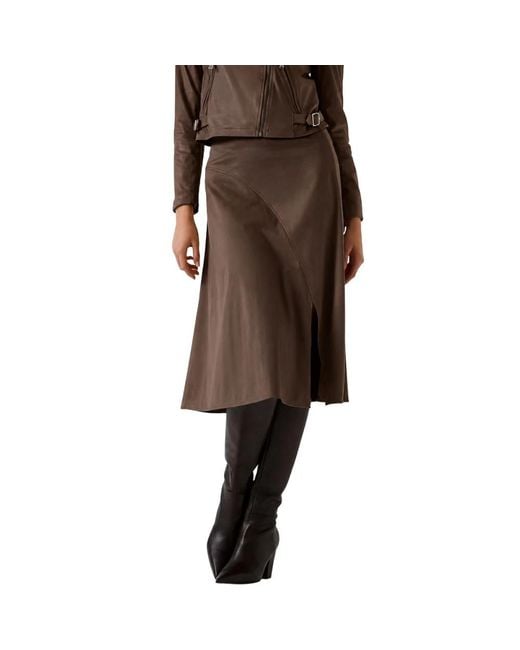 Guess Midi Rok in het Brown