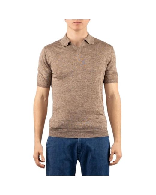 Gran Sasso Blue Polo Shirts for men