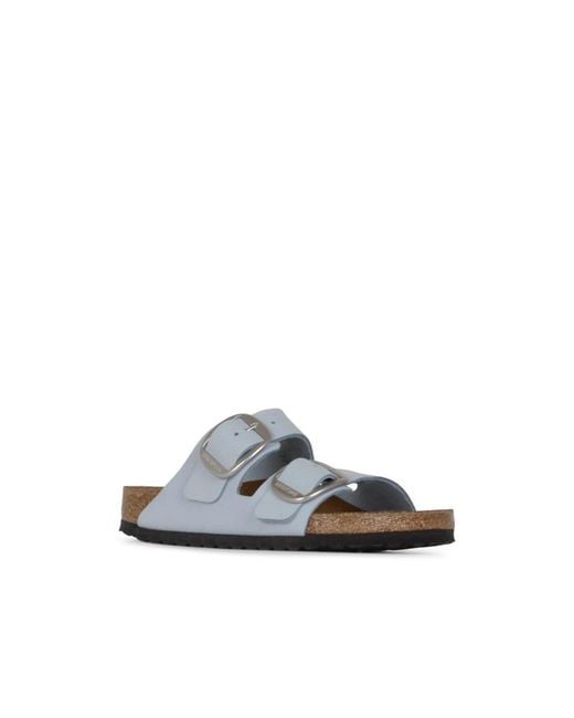 Birkenstock Blue Sliders