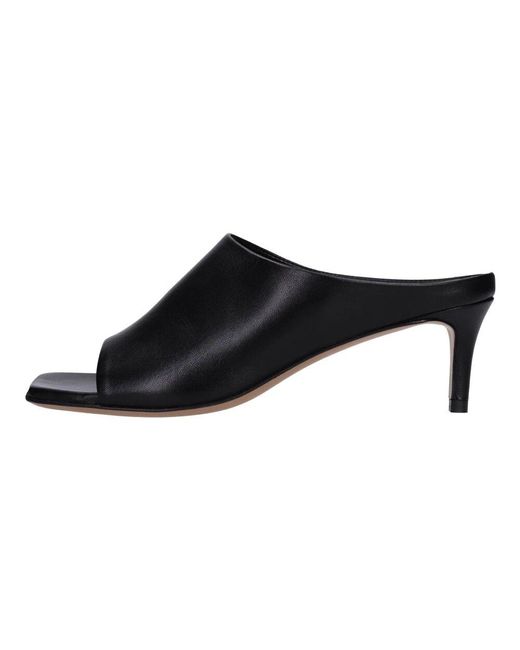 Heeled Mules di Guglielmo Rotta in Black