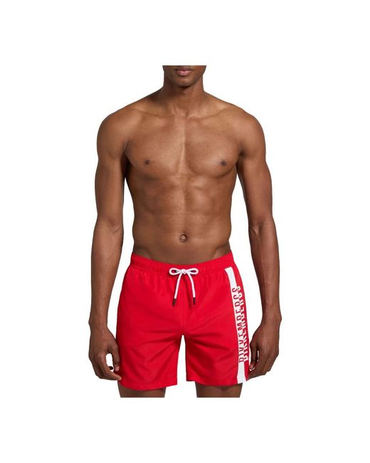 Bikkembergs Red Beachwear for men