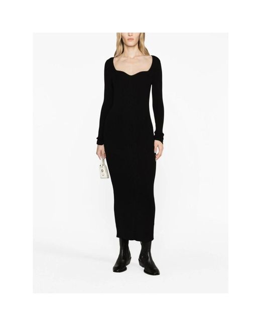 REMAIN Birger Christensen Black Knitted Dresses