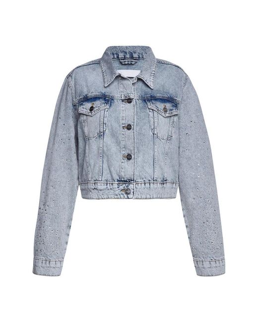 Rich & Royal Blue Glitzernde Denimjacke