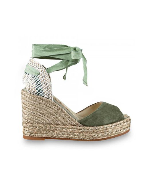 Espadrilles Green Grüne sandalen für sommeroutfits
