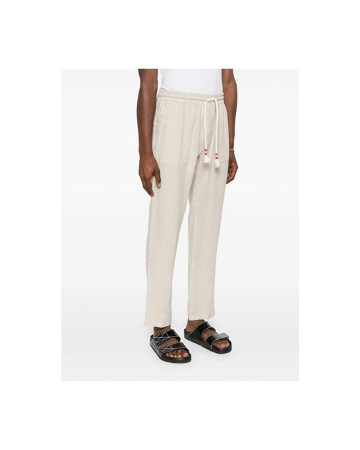Mc2 Saint Barth Natural Straight Trousers for men
