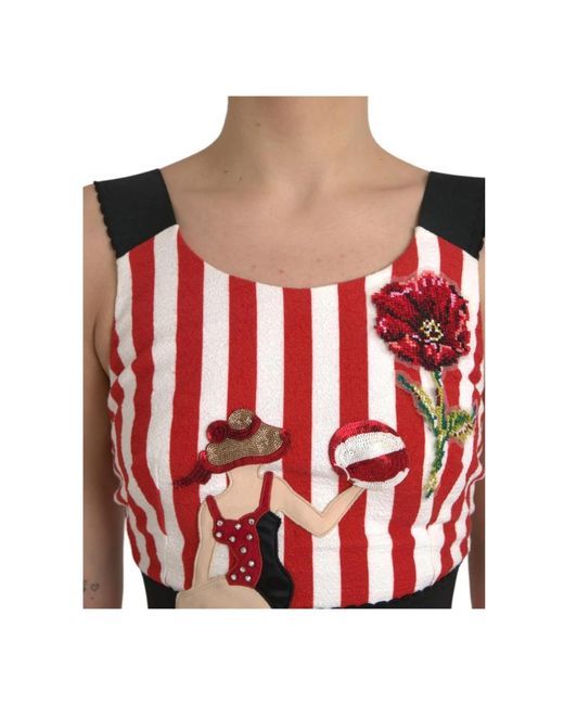 Dolce & Gabbana Red Midi Dresses