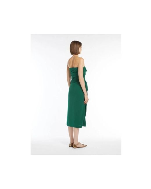 Max Mara Kleedjes ,Groen ,Cady Bustier Jurk in het Green