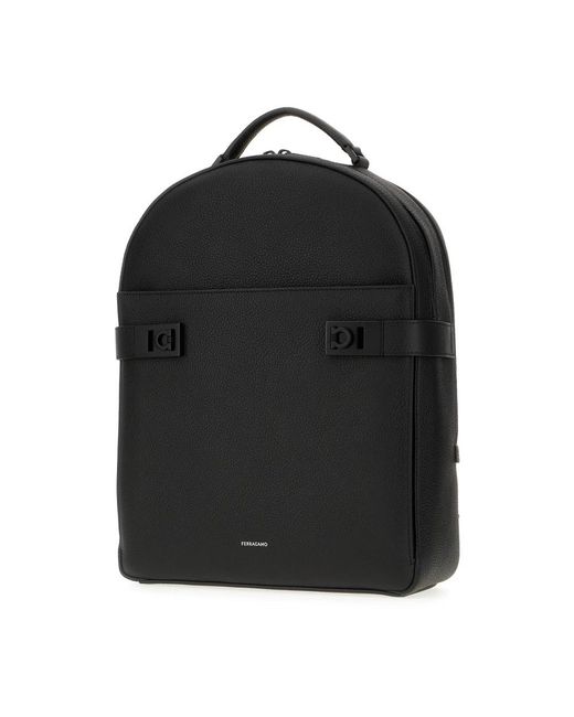Ferragamo Black Backpacks for men