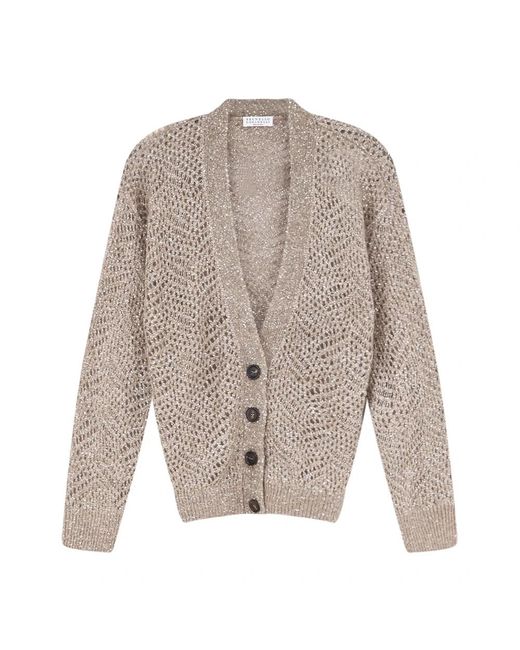 Cardigans Brunello Cucinelli de color Gray