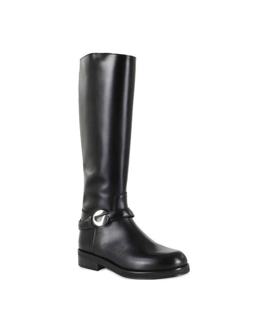 Coperni Schoenen ,Zwart ,Leer Belt Cavalier in het Black
