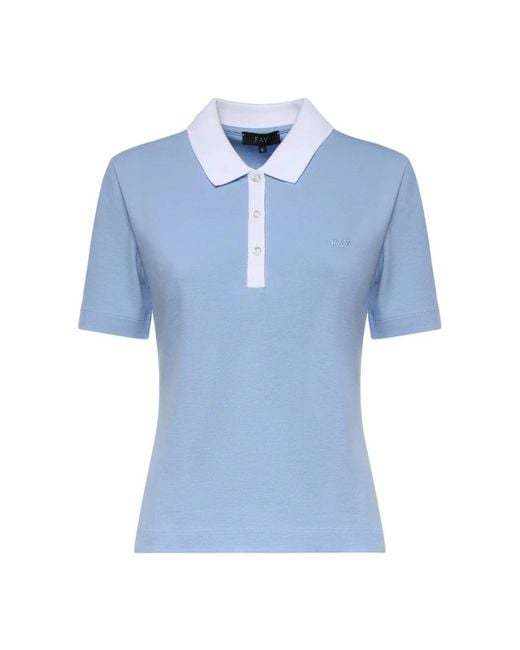 Fay Blue Polo Shirts