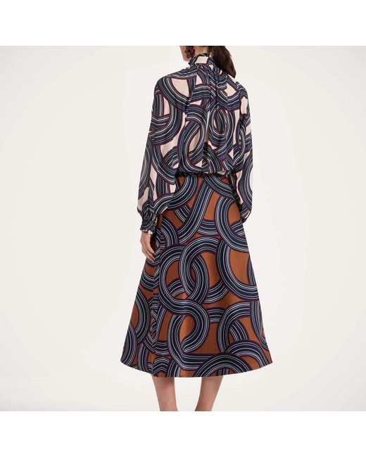 LaDoubleJ Drawstring Skirt in het Blue