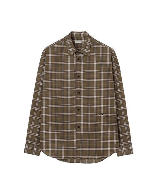 Burberry Radmar Check Shirt in het Brown voor heren