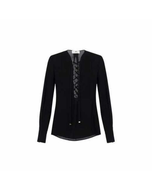 Elisabetta Franchi Black Blouses
