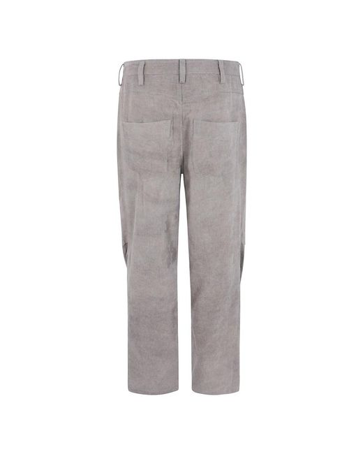 Ziggy Chen Jacquard Worker Jeans in het Gray voor heren