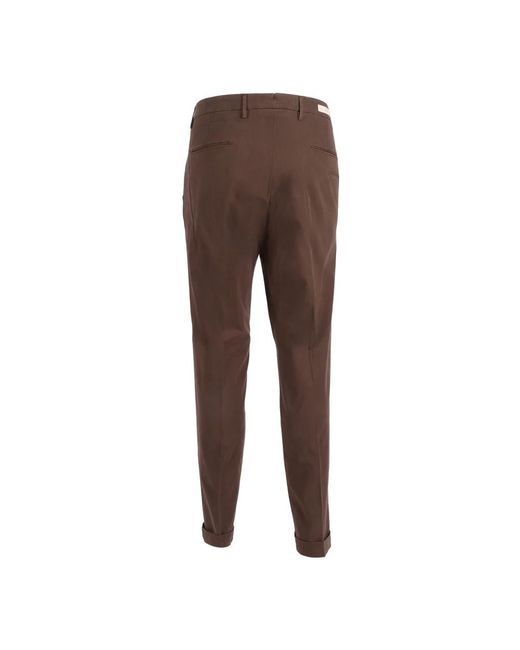 BRIGLIA Brown Chinos for men