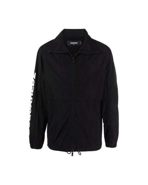 Light Jackets di DSquared² in Black da Uomo