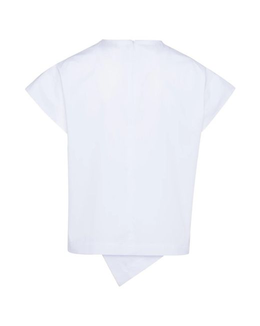 Blouses Tela de color White