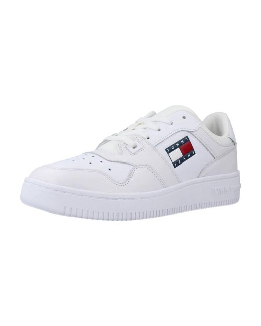 Tommy Hilfiger White Retro basket sneakers