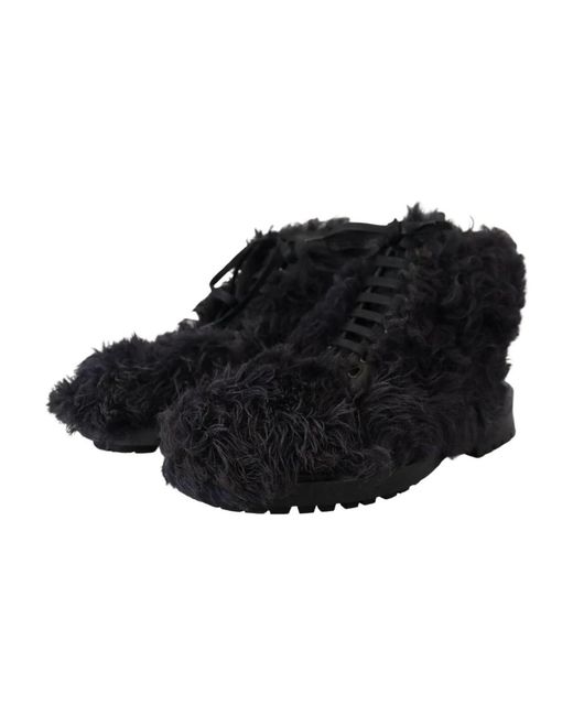 Dolce & Gabbana Black Winter Boots for men