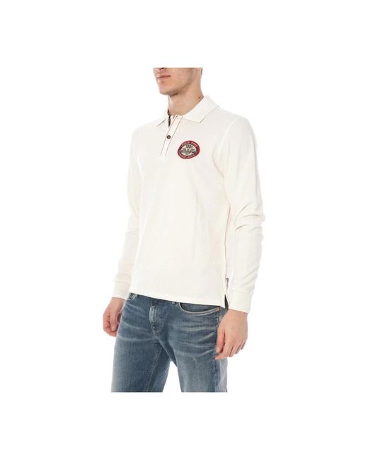 Armani Jeans White Polo Shirts for men