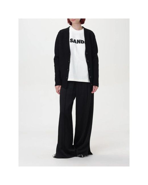 Long Sleeve Tops di Jil Sander in White